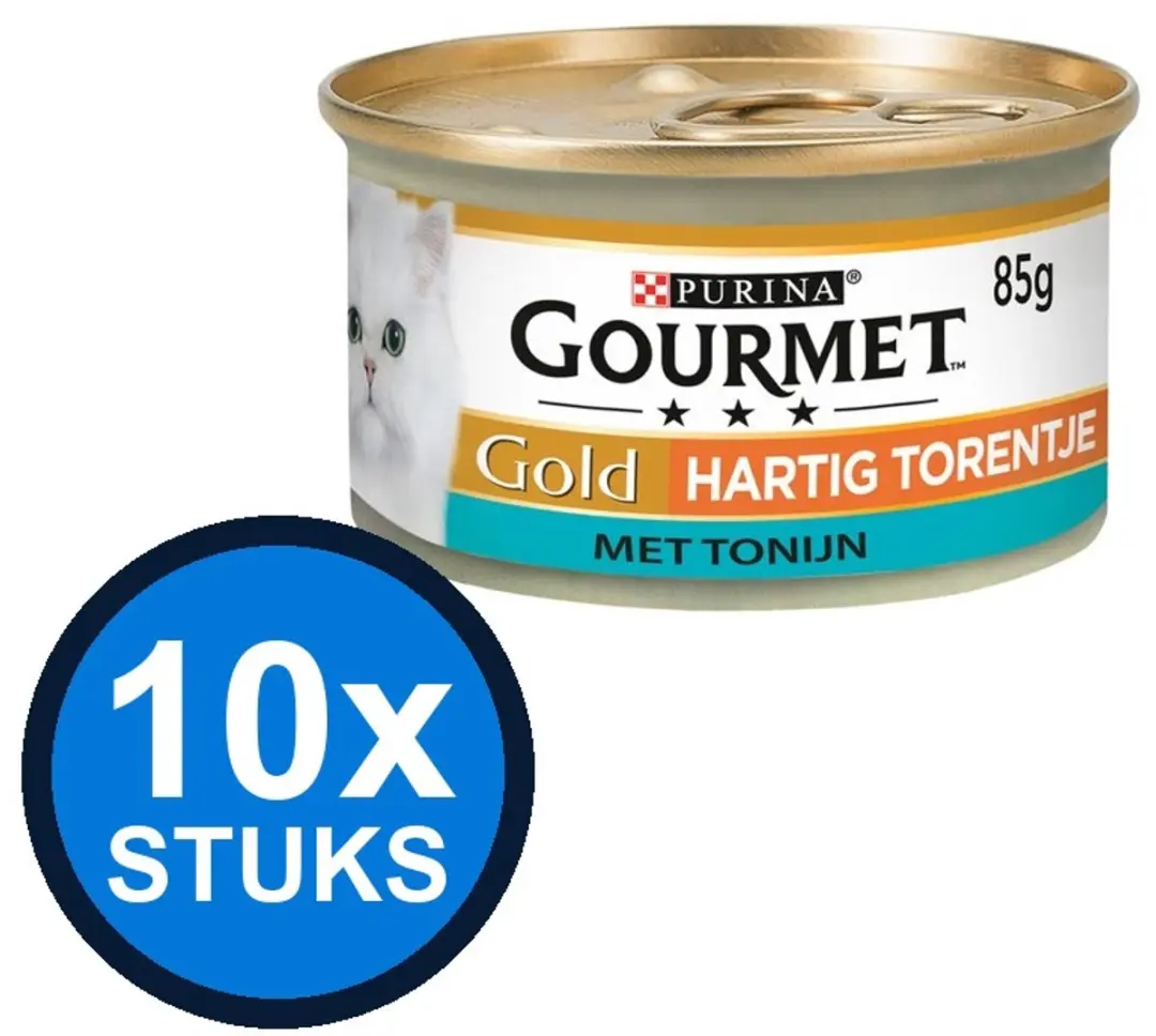 Gourmet Gold Hartig Torentje Tonijn Kattenvoer Natvoer 85g