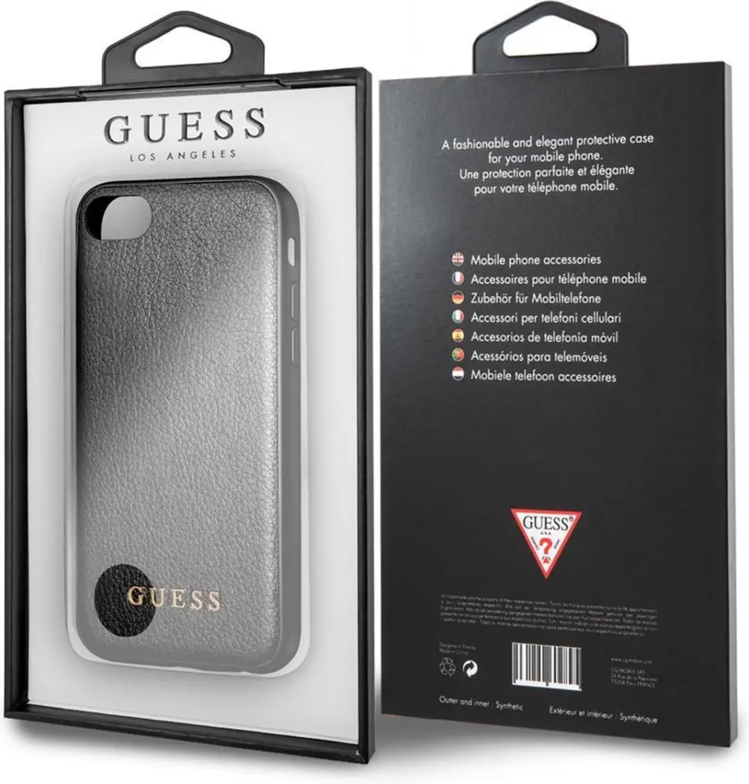 GUESS Iridescent Back Case 7G039768802 - iPhone 7/8/SE 2020 - Zwart - afbeelding 2 van 6