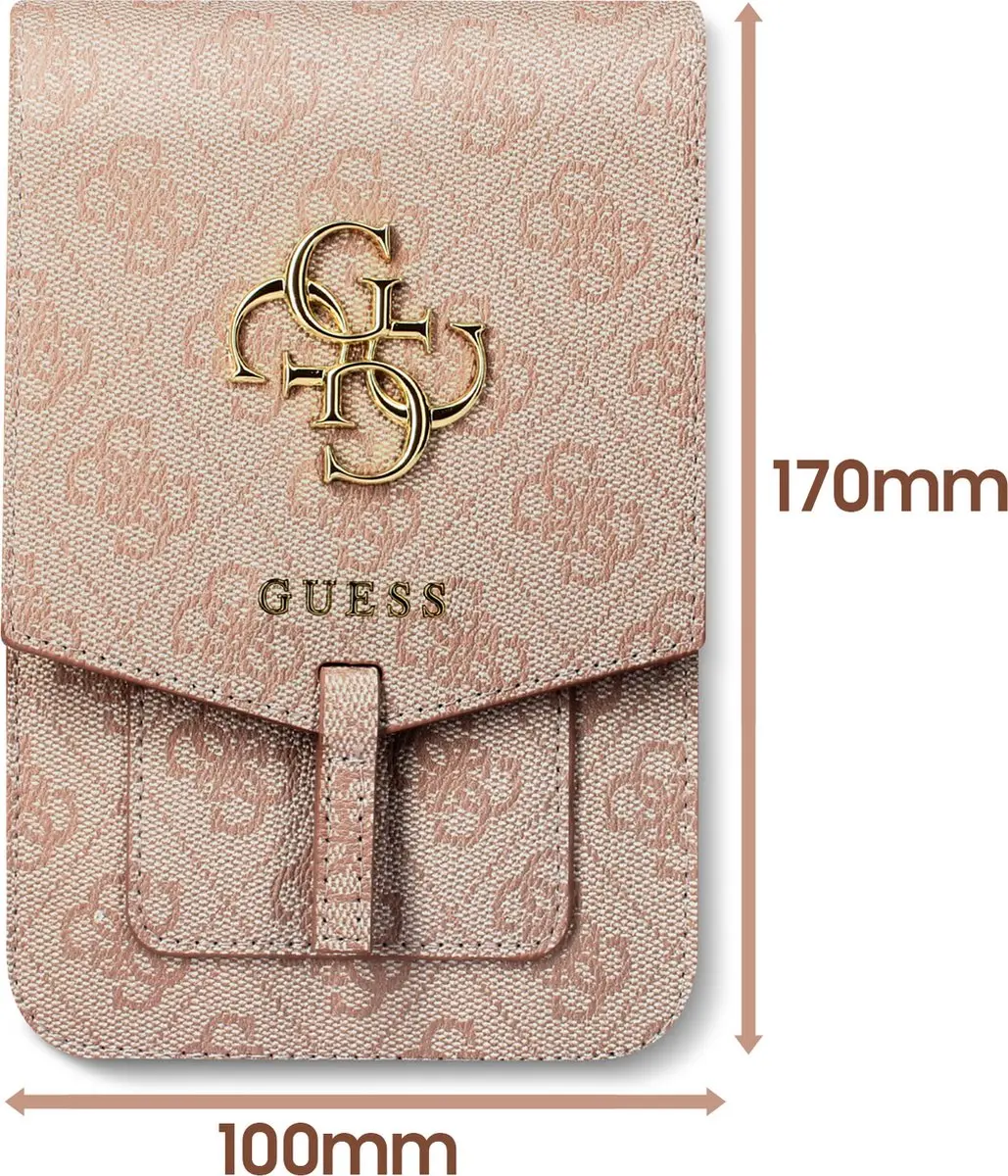 GUESS Wallet Bag GUWBG4GFPI - 4 Pasjes Roze