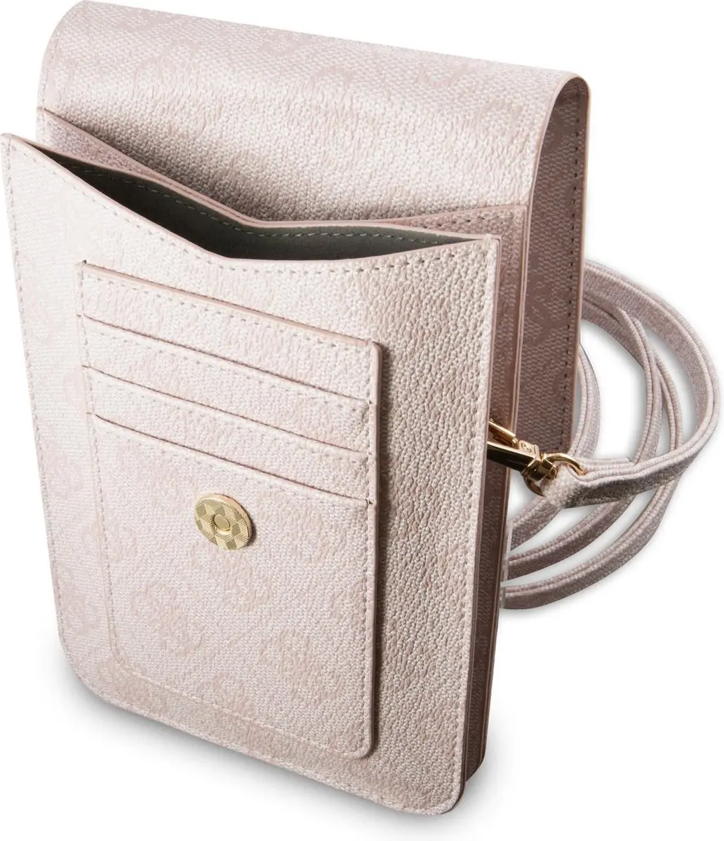 GUESS Wallet Bag GUWBG4GFPI - 4 Pasjes Roze