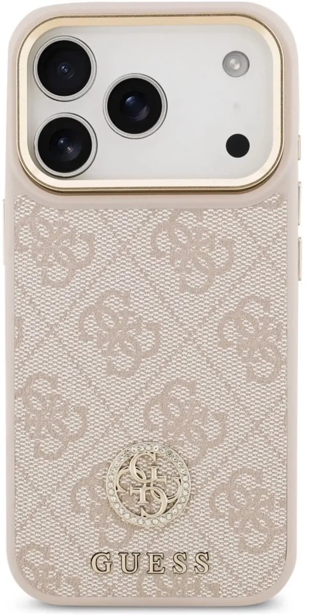GUESS Case 4G Strass Logo iPhone 17 Pro Magsafe - Zwart - afbeelding 6 van 6