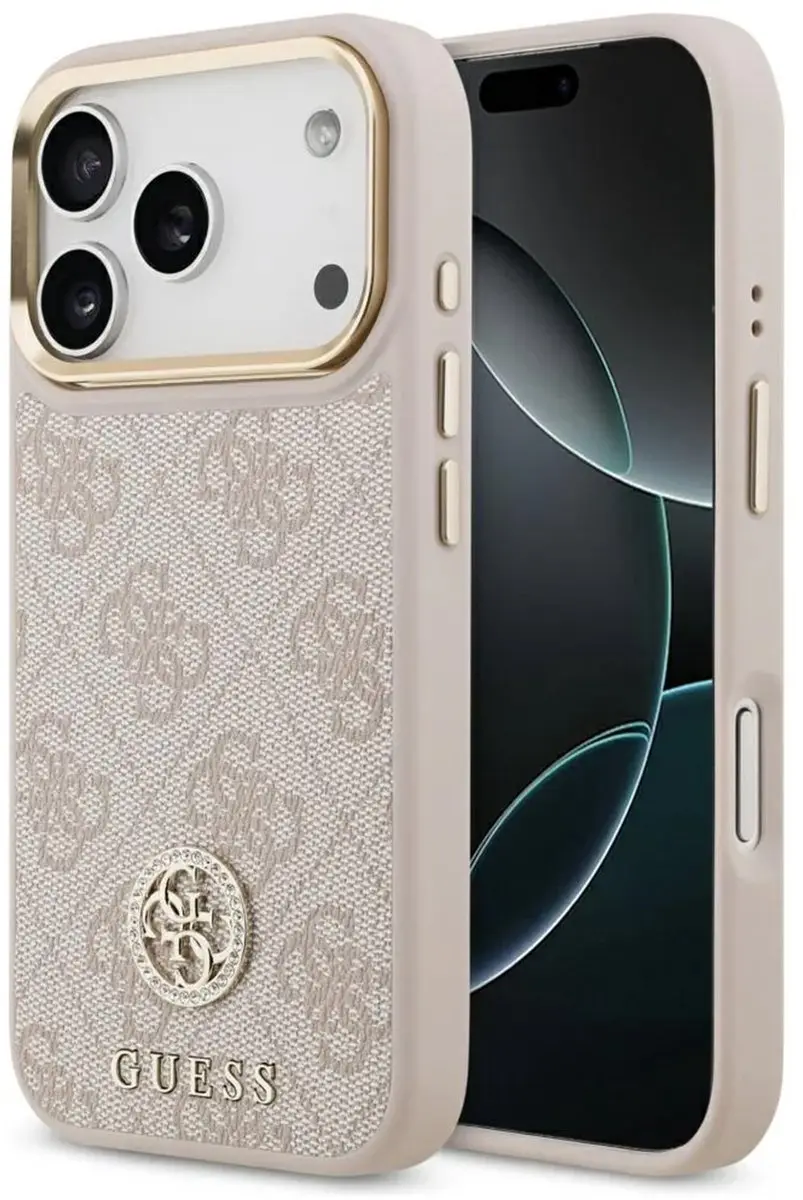 GUESS Case 4G Strass Logo iPhone 17 Pro Magsafe