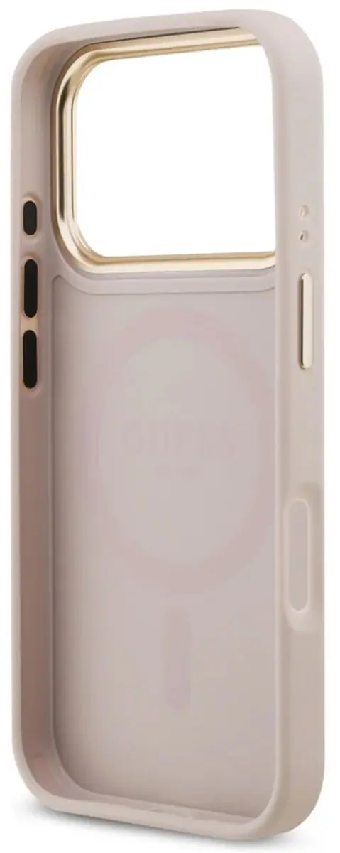 GUESS Case 4G Strass Logo iPhone 17 Pro Magsafe - Zwart