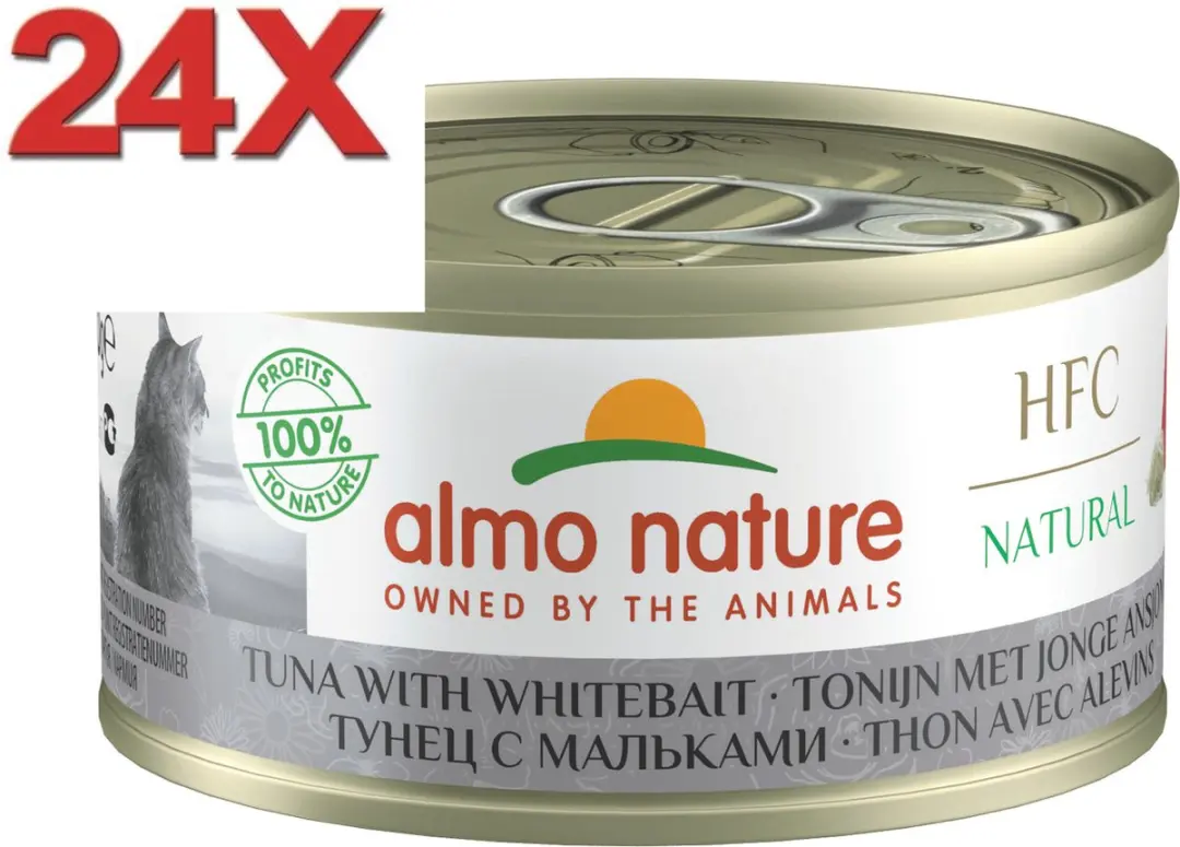 Almo Nature HFC Kattenvoer Tonijn & Ansjovis 24x70g