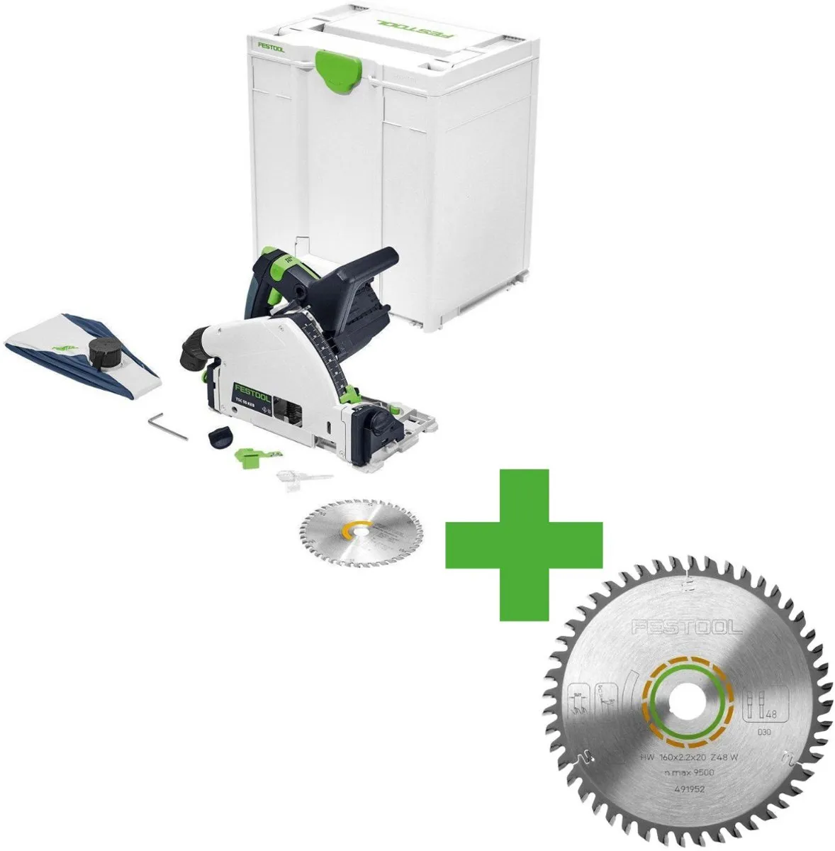 Festool TSC 55 KEB-Basic 18V Accu Invalcirkelzaag - 160mm - afbeelding 6 van 6