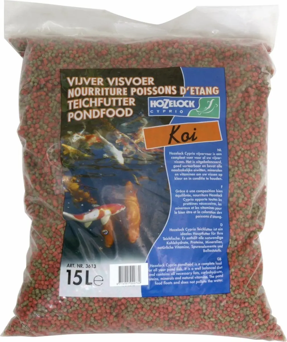 Hozelock Koi Voer Mix 15L