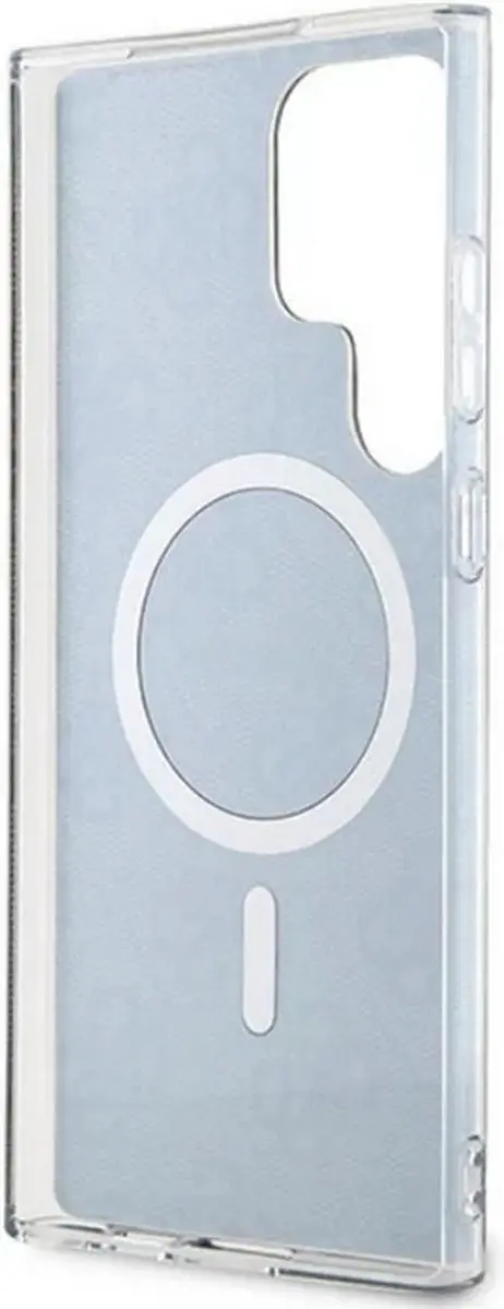 GUESS 4G Back Cover MagSafe - Samsung Galaxy S23 Ultra - Zwart