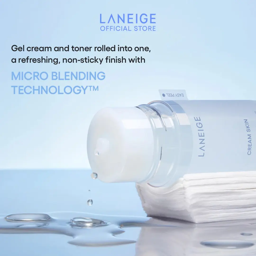 Laneige Cream Skin Zincpep Toner & Gel Moisturizer - 2x220ml