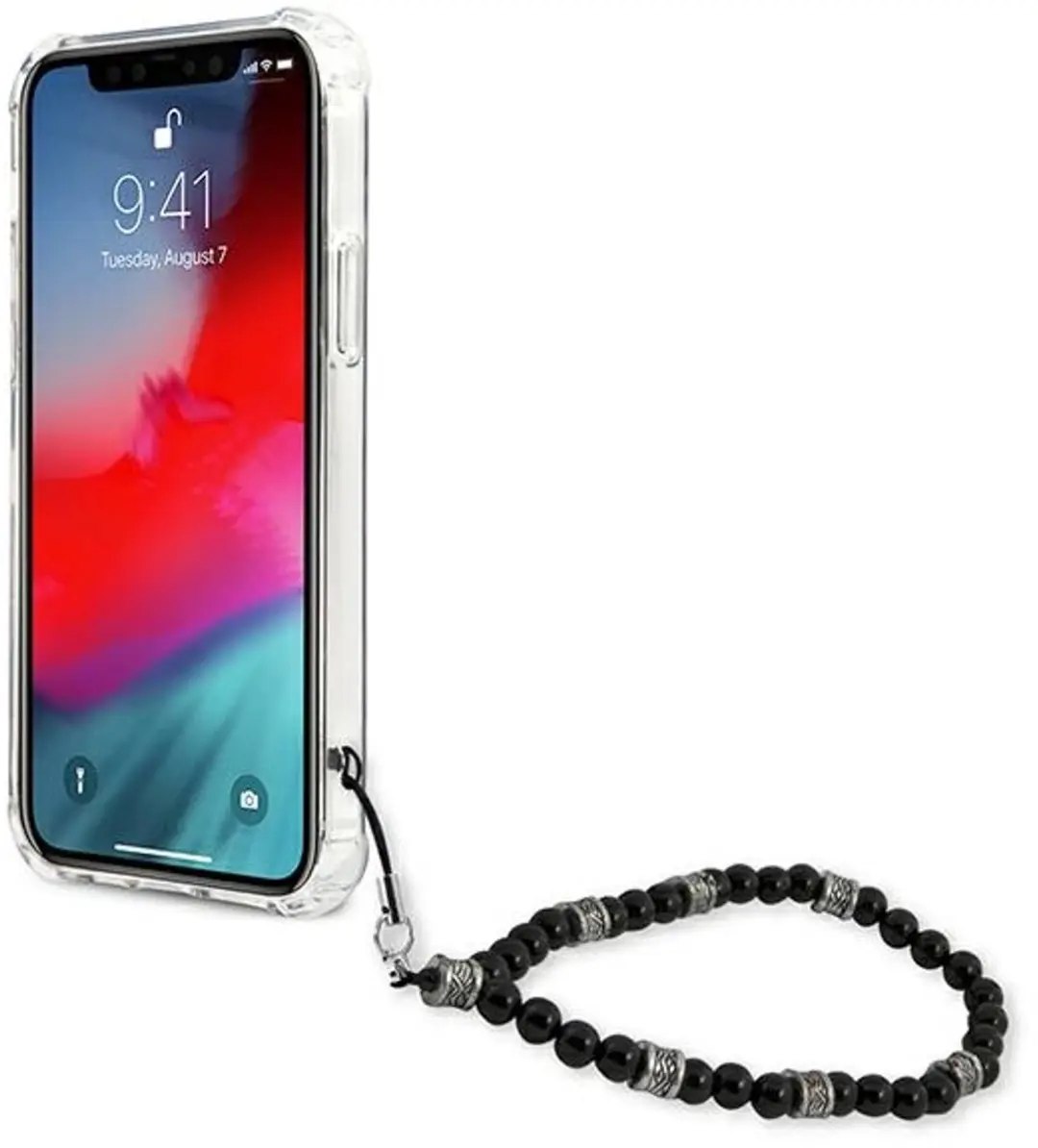GUESS Hoesje iPhone 12 Pro - Zwart - GUHCP12MKPSBK