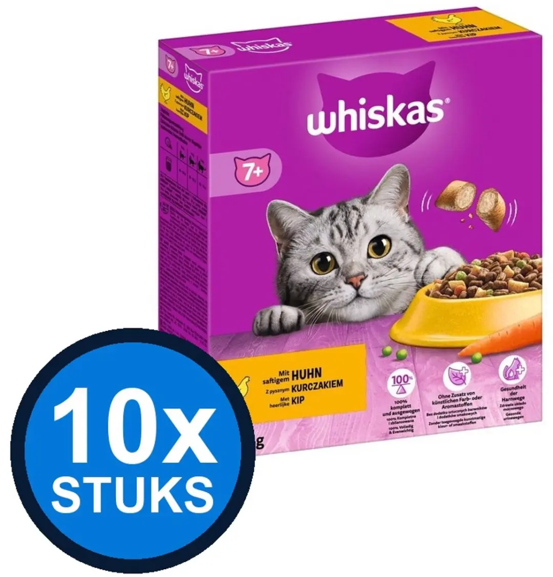 Whiskas 7+ Senior Kip Droogvoer 800g