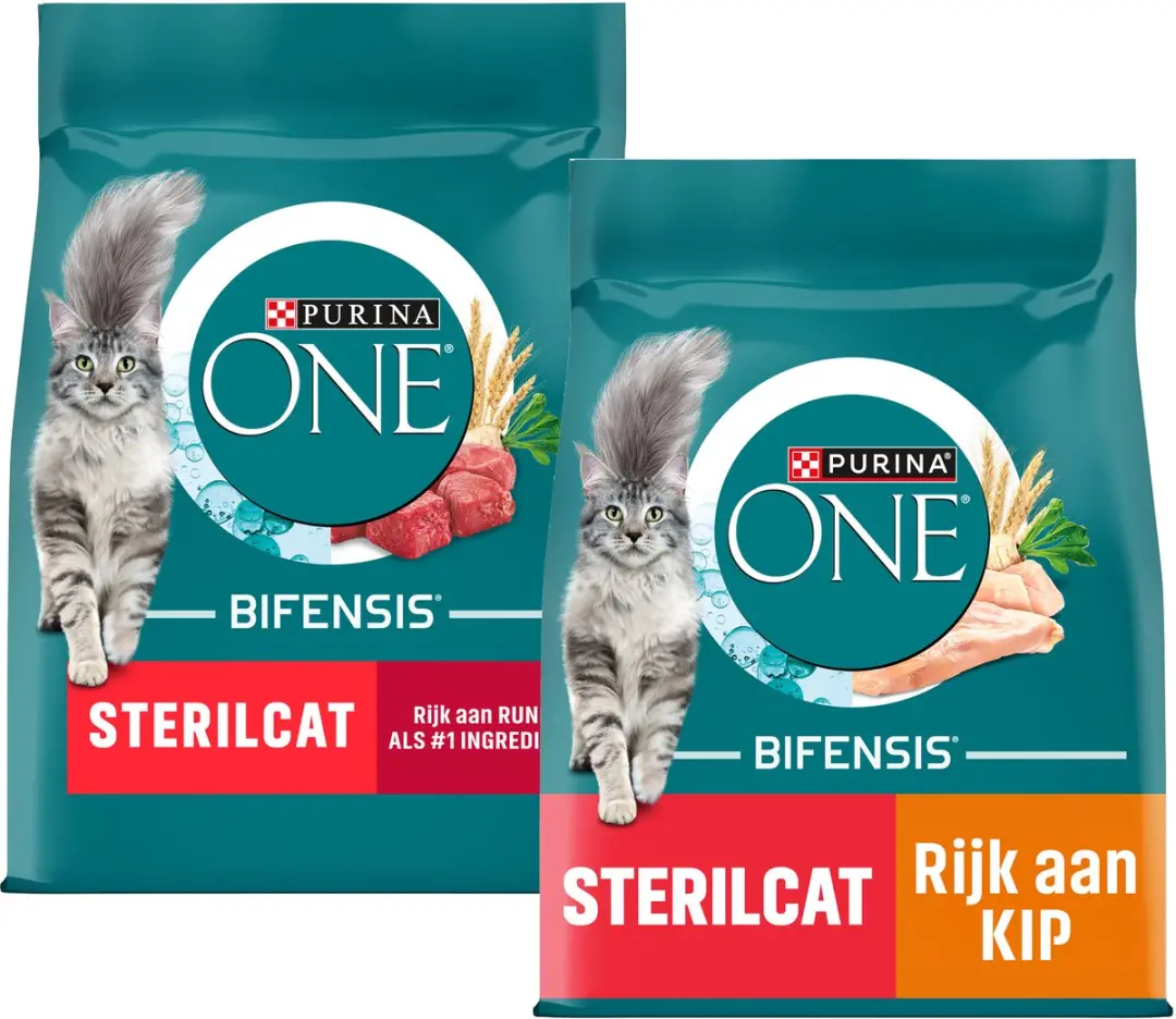 Purina ONE Sterilcat Rund & Tarwe Kattenvoer - 2x 3kg