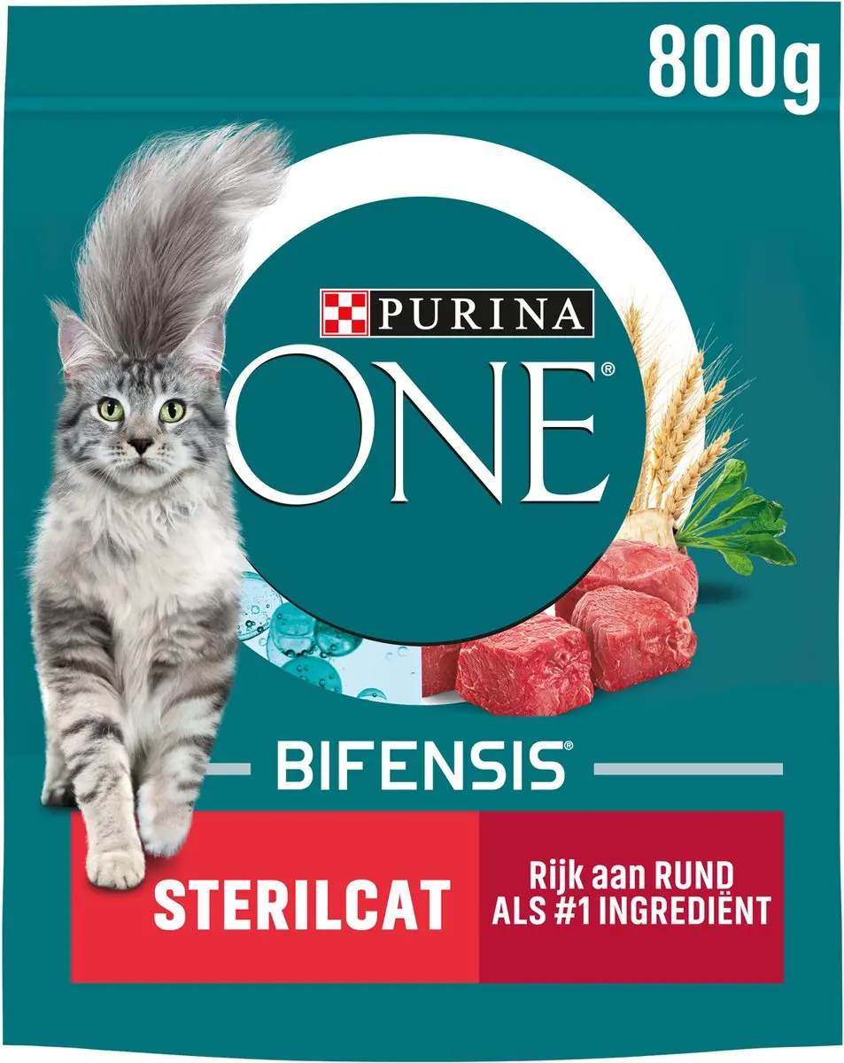 Purina ONE Sterilcat Rund & Tarwe Kattenvoer - 2x 3kg