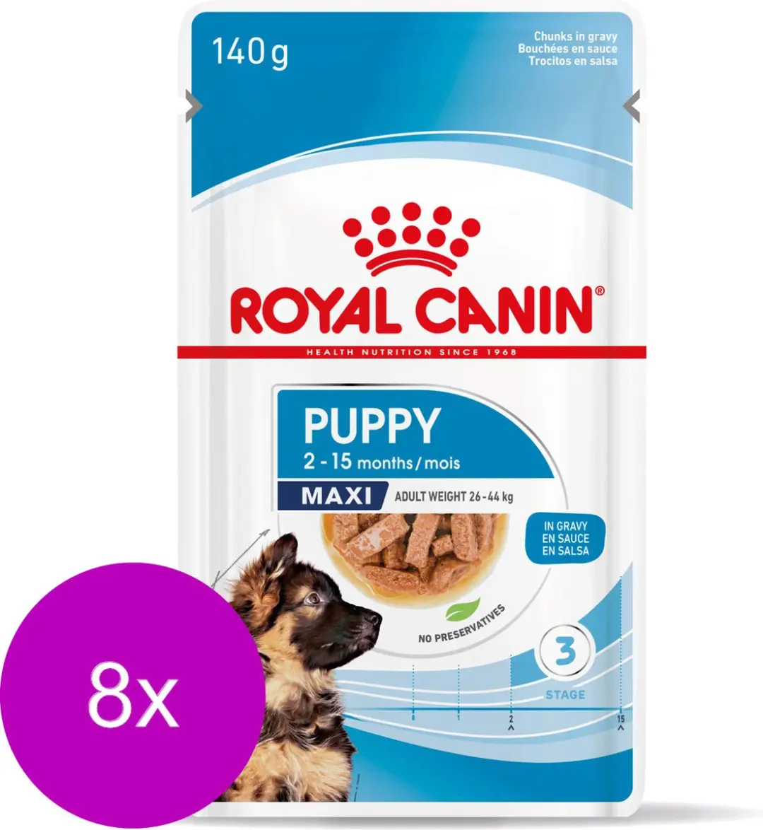 Royal Canin Maxi Puppy Hondenvoer - 8x140g