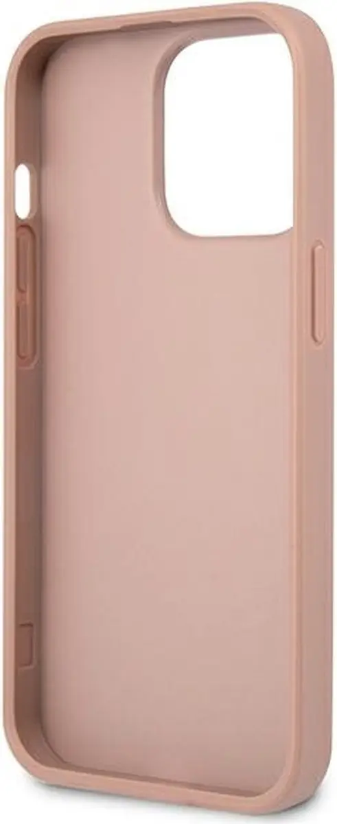 GUESS Saffiano Triangle Back Case - iPhone 13 Pro - Roze - afbeelding 6 van 6