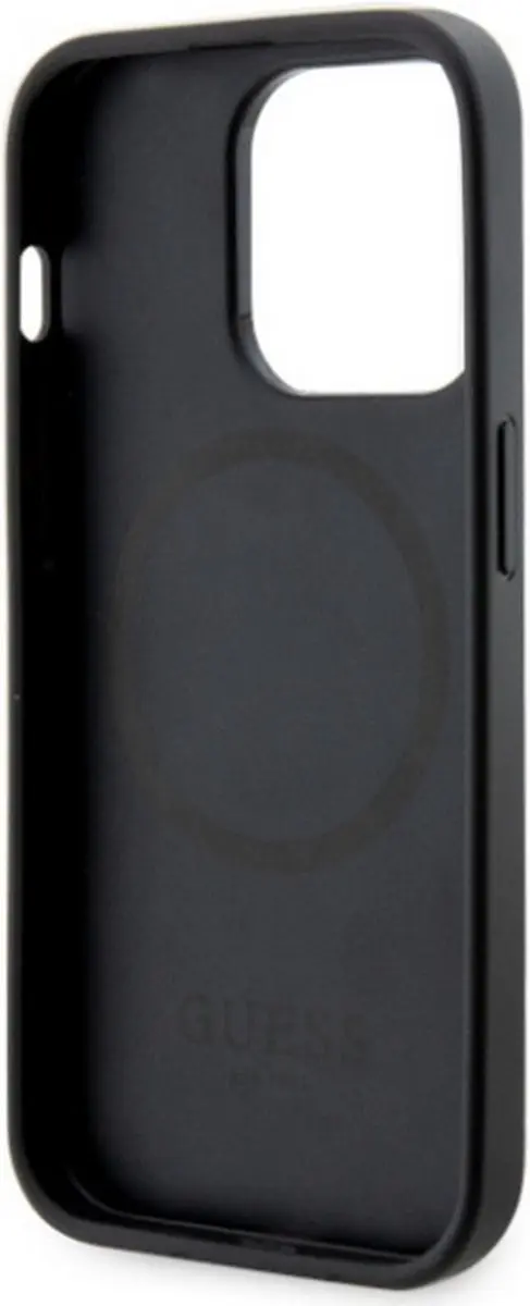 GUESS 4G Printed Stripe Back Case - iPhone 14 Pro Max - Zwart