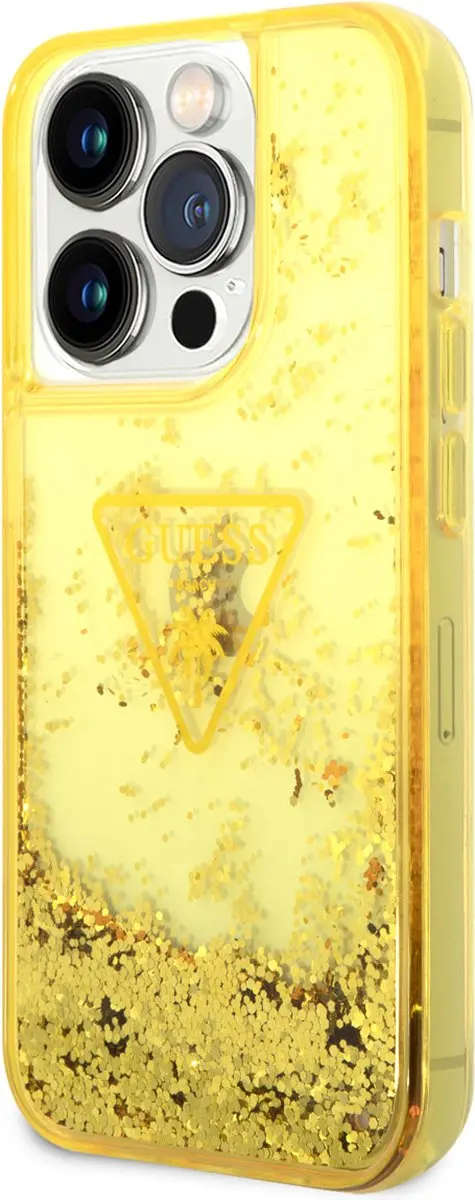 Guess iPhone 14 Pro TPU Back Cover - Goud - MagSafe