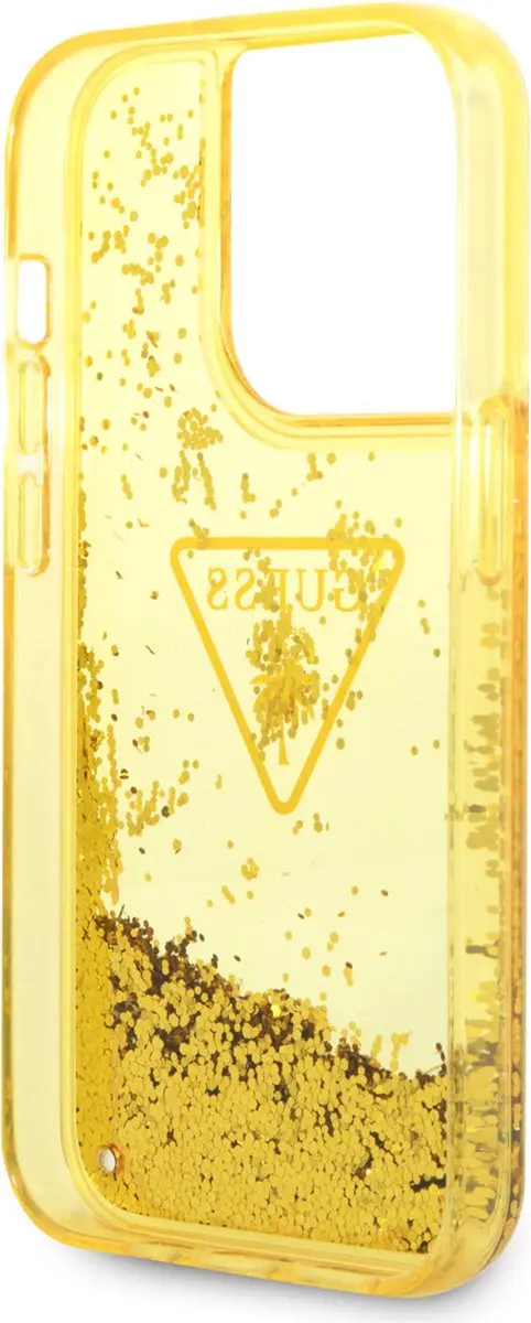 Guess iPhone 14 Pro TPU Back Cover - Goud - MagSafe