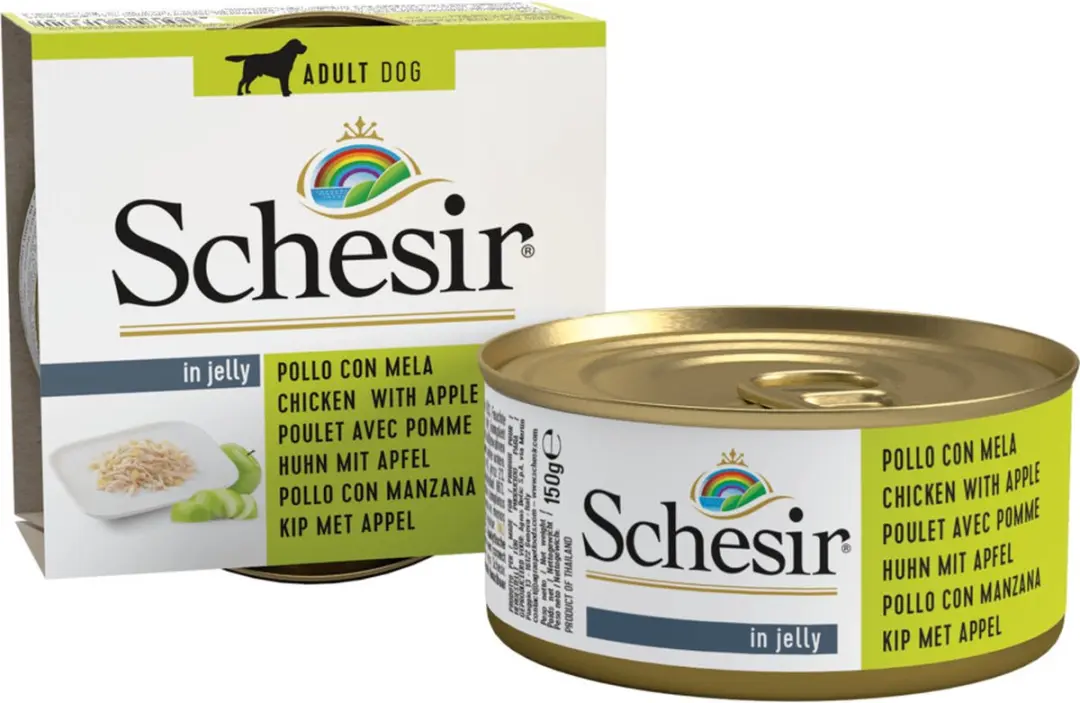 Schesir Hondenvoer Kip - Appel 150g - 10 Stuks