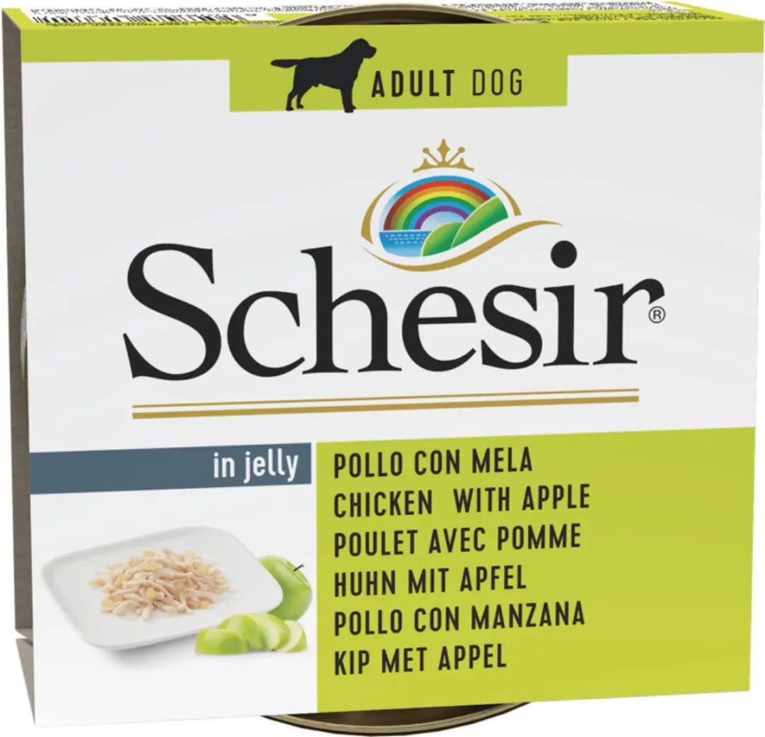 Schesir Hondenvoer Kip - Appel 150g - 10 Stuks