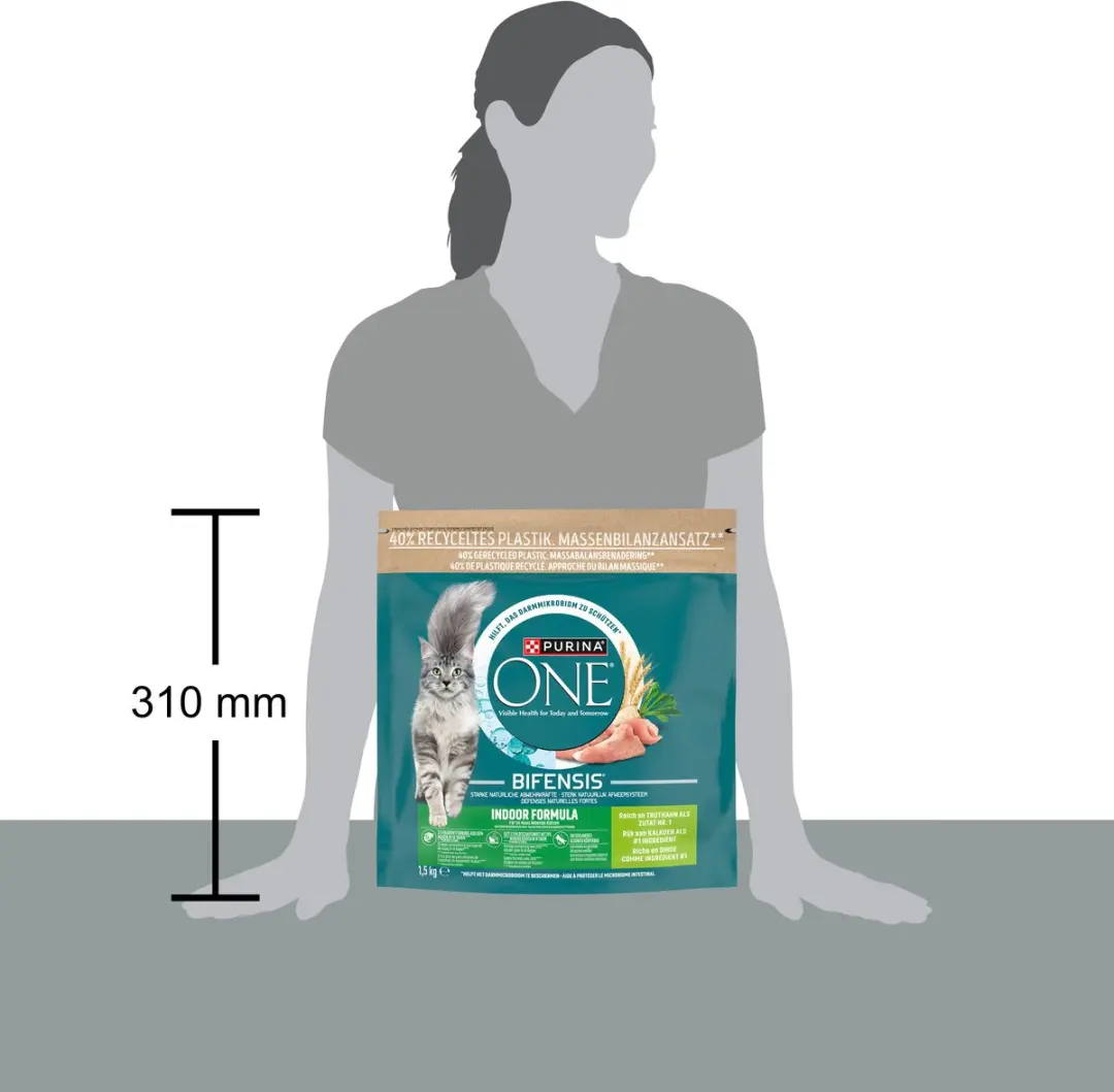 Purina ONE Indoor Kalkoen Kattenbrokjes 6kg