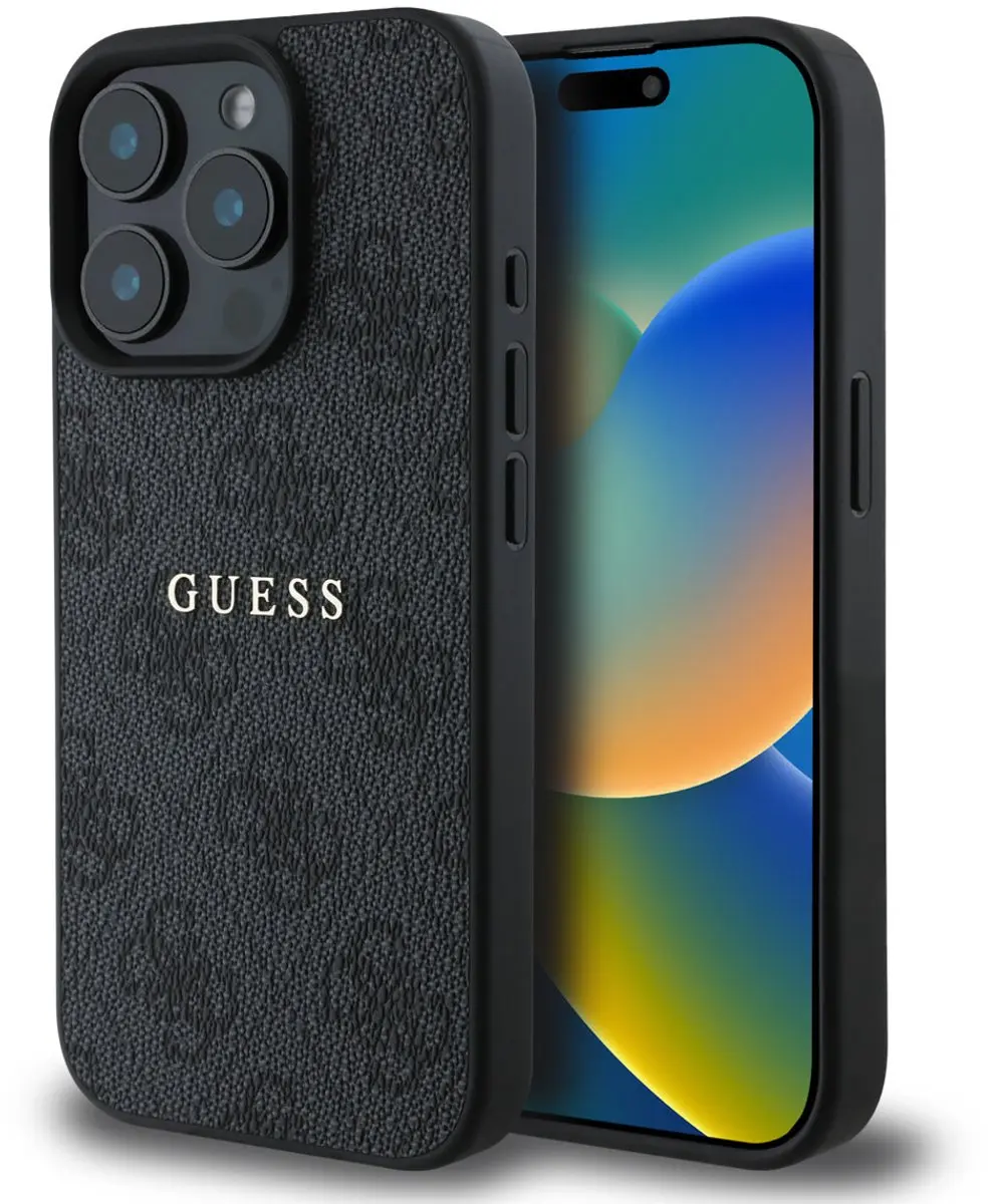 GUESS Telefoonhoesje iPhone 15 Pro Max - MagSafe - Zwart