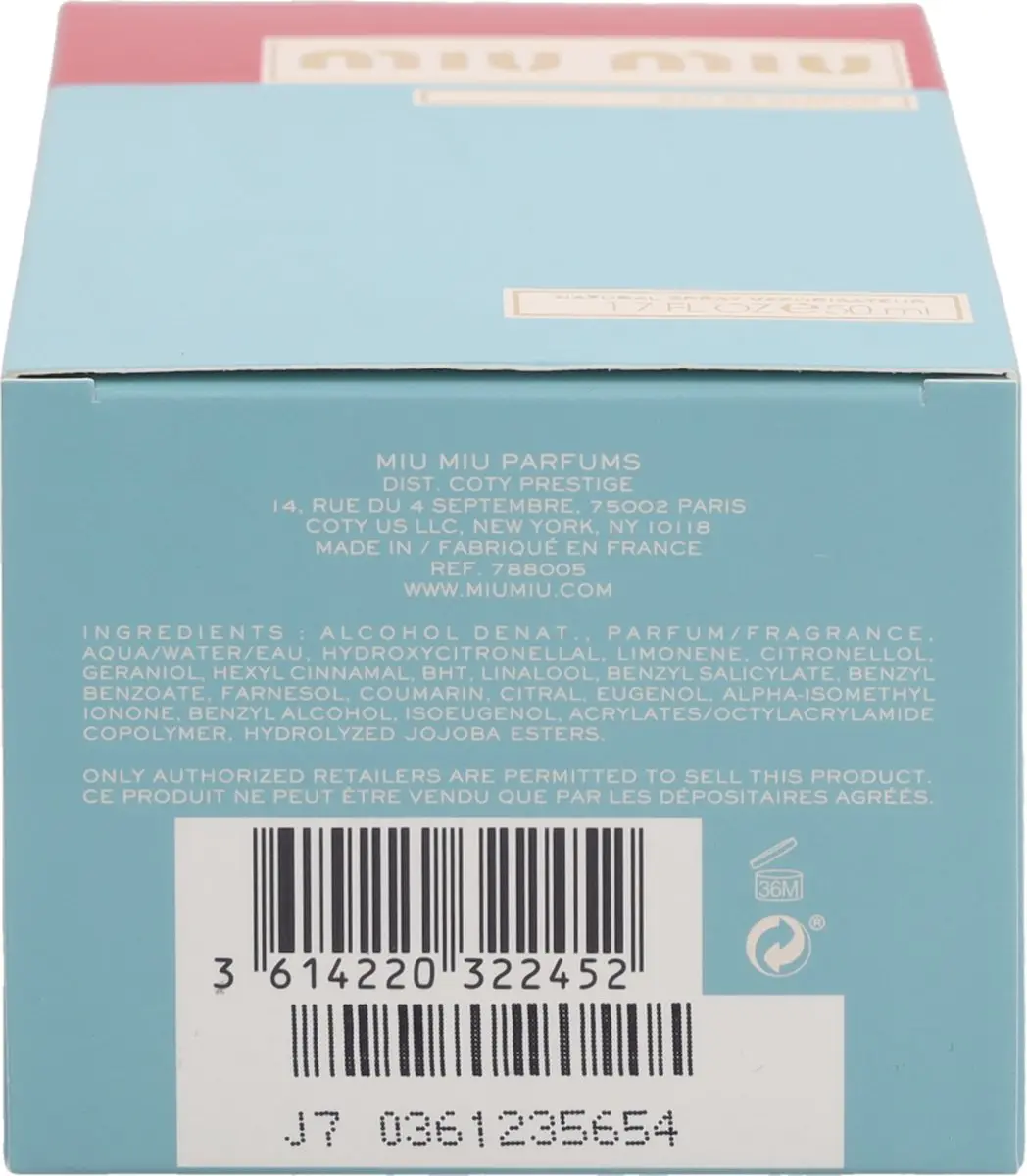 Miu Miu Eau de Parfum 50ml