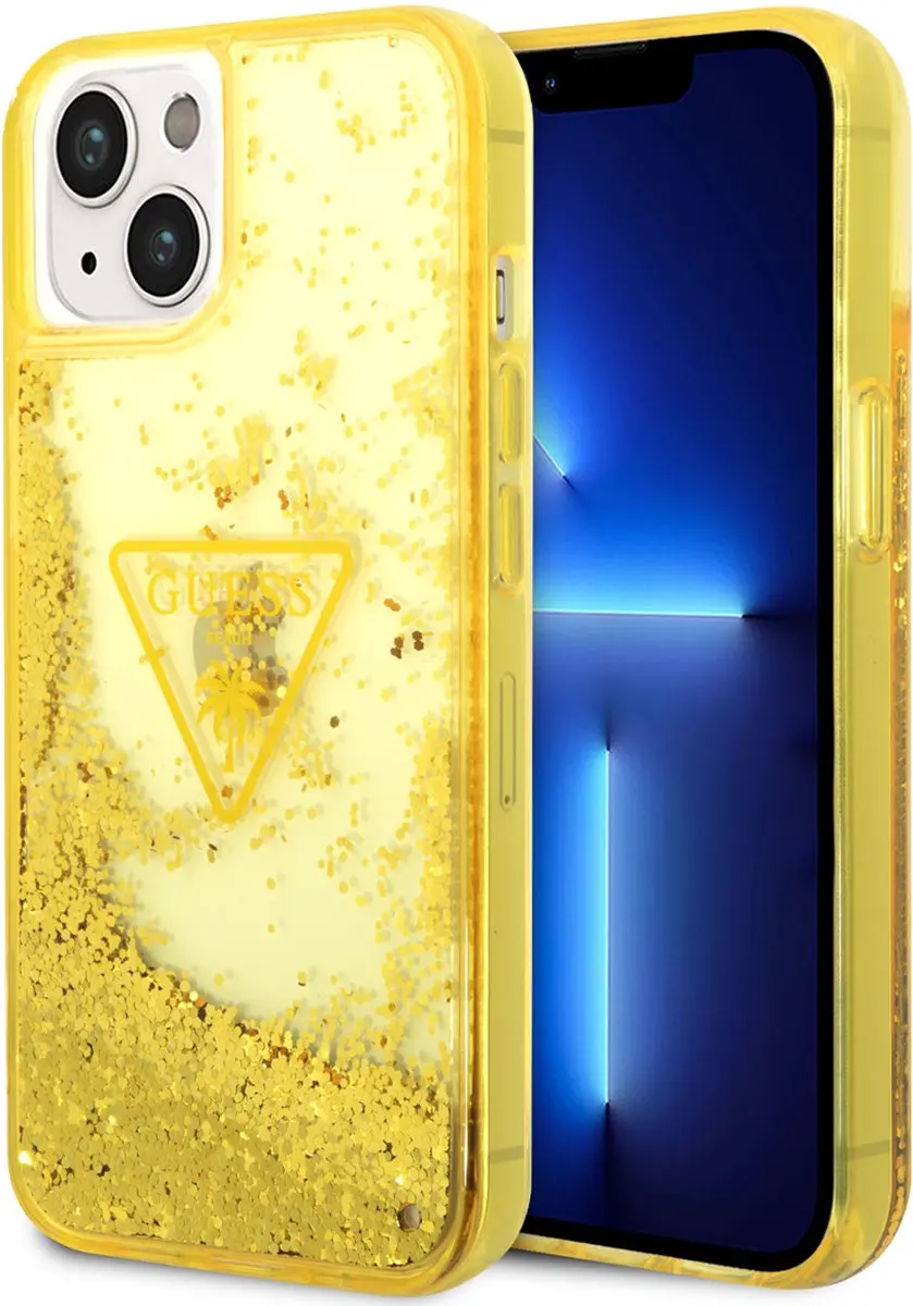 GUESS iPhone 14 TPU Back Cover - Goud