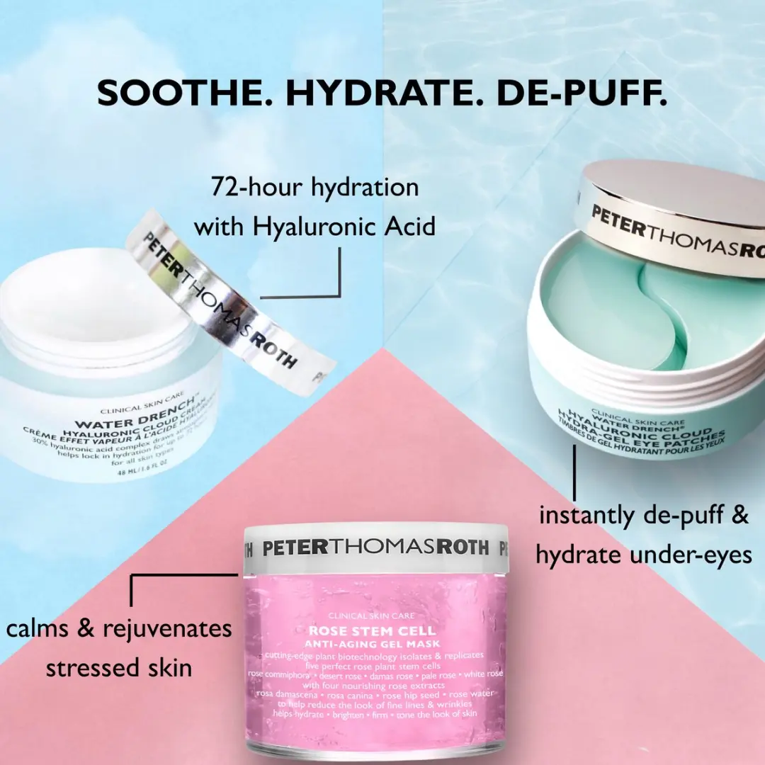 Peter Thomas Roth Voordeel Skincare Set - Hydraterend Masker & Oogpads - 3 Stuks