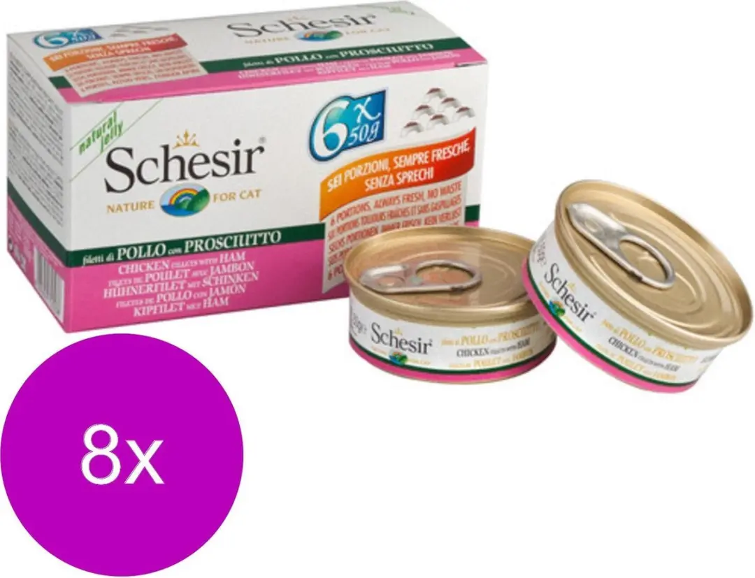 Schesir Kat Blik Gelei 6x50g