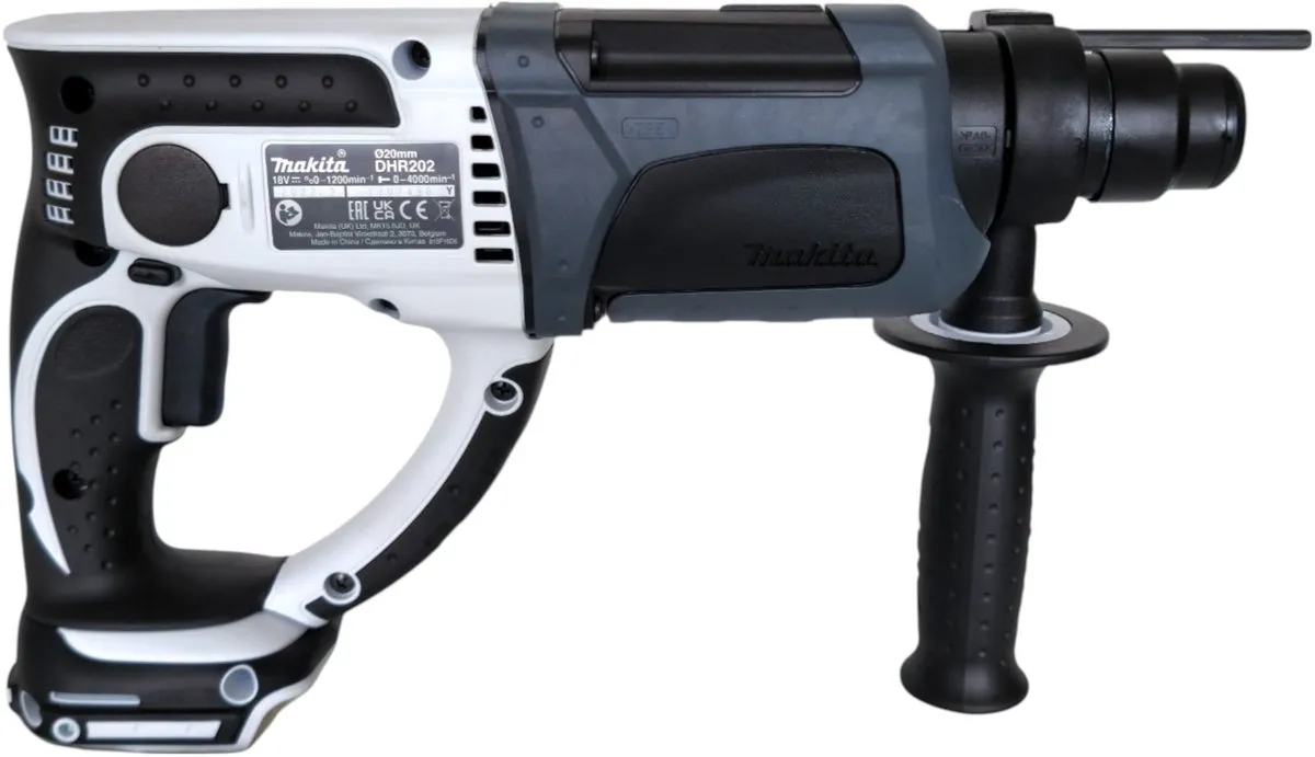 Makita DHR 202 RG1W Accuklopboormachine 18 V 20 mm 2.0 J wit + 1x Oplaadbare accu 6.0 Ah + lader