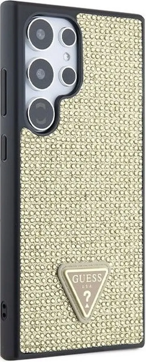 GUESS GUHCS24L-TRI-G Hoesje - Samsung Galaxy S24 Ultra - Goud