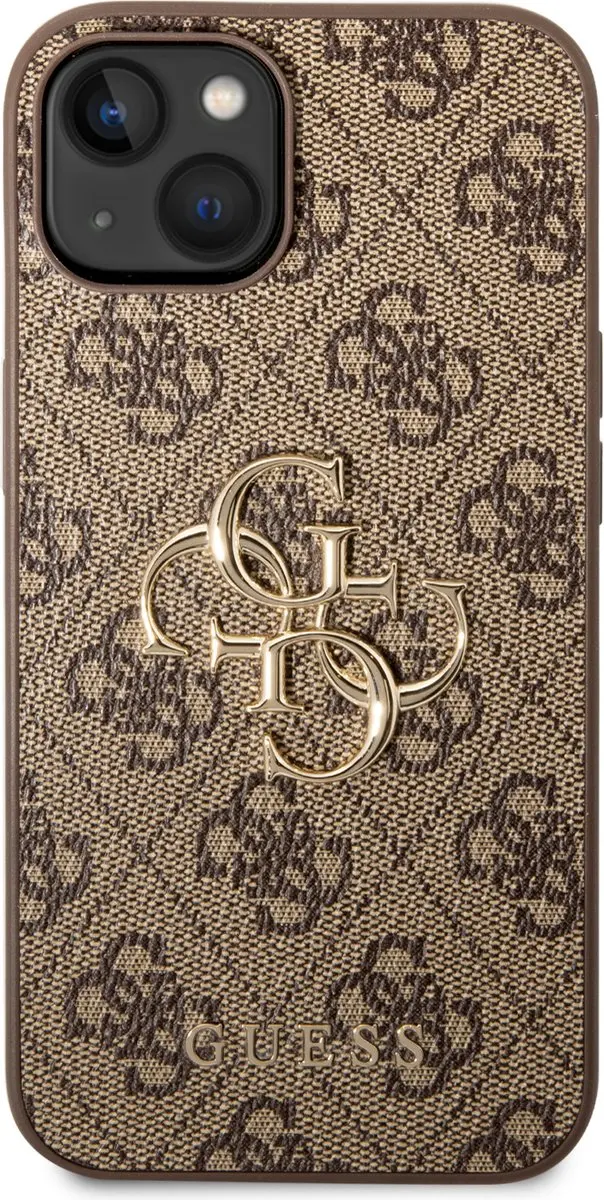 Guess PU Back Cover iPhone 14 Plus - Bruin