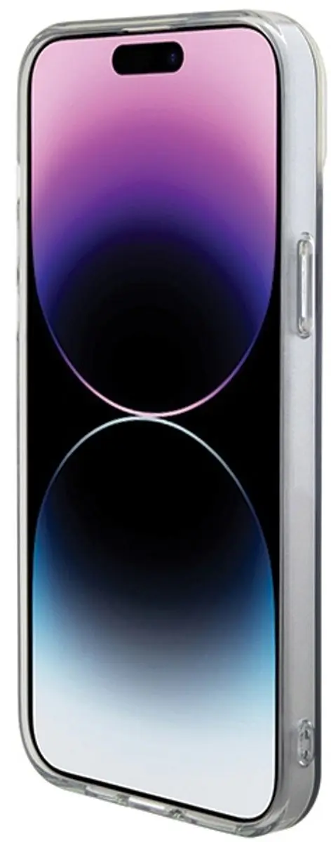 GUESS Iridescent Back Case MagSafe - iPhone 15 Pro - Transparant Multi-Color