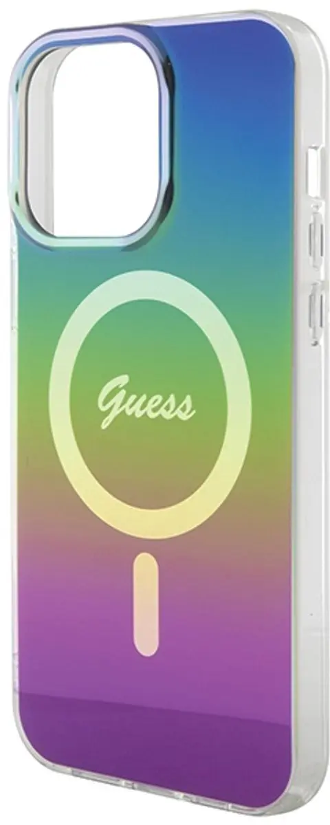 GUESS Iridescent Back Case MagSafe - iPhone 15 Pro - Transparant Multi-Color
