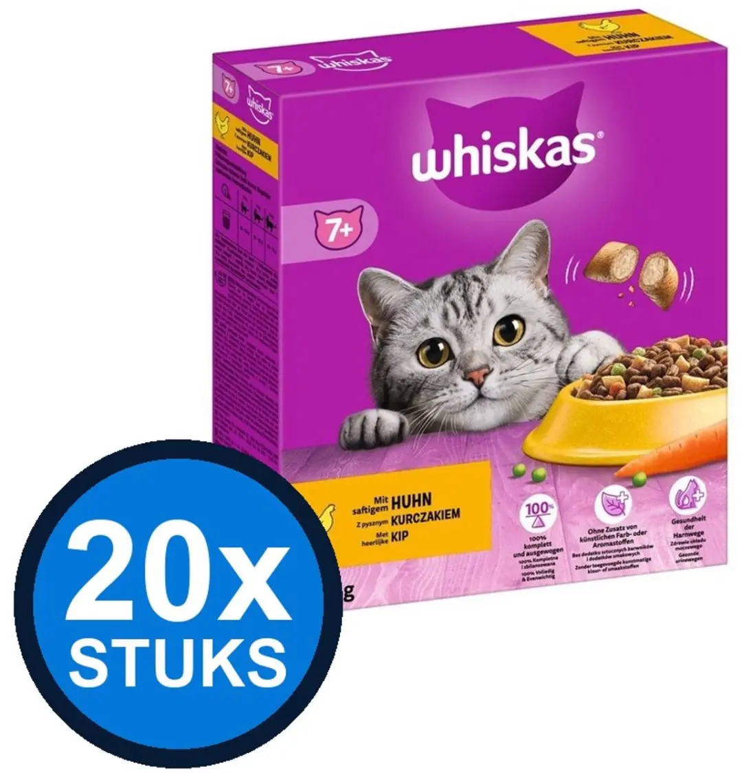 Whiskas 7+ Senior Kip Droogvoer