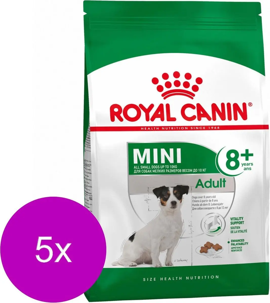 Royal Canin Mini Adult 8+ Hondenvoer - 5x800g