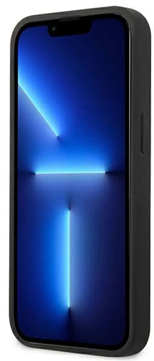 GUESS Saffiano Back Case - iPhone 13 Mini - Blauw