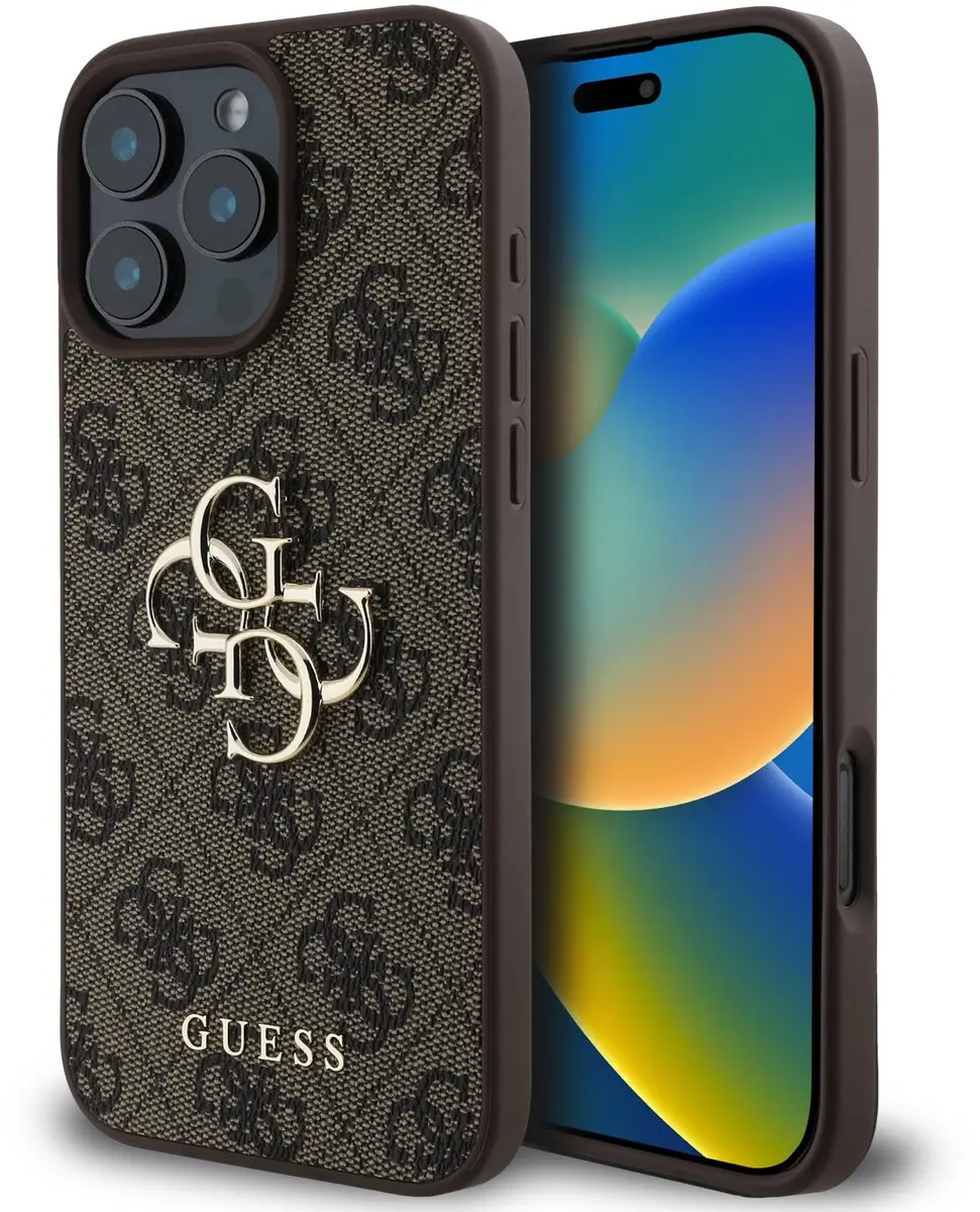 GUESS Metal Logo Hoesje iPhone 16 Pro Max