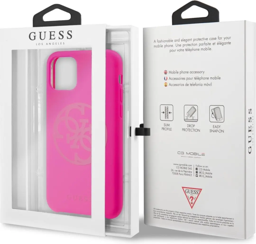 Guess GUHCN61LS4GFU iPhone Hoesje - Fuchsia - afbeelding 6 van 6
