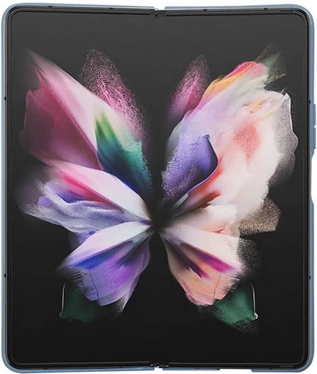 GUESS 4G Triangle Hoesje - Samsung Galaxy Z Fold 5 - Blauw