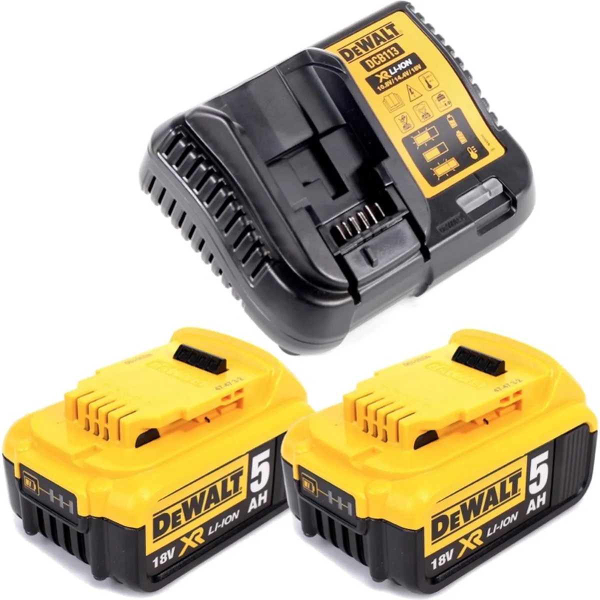 DeWalt DCS 572 P2 Handcirkelzaag 18V - 2x 5,0Ah Accu + Oplader