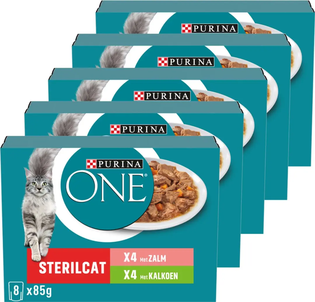 Purina ONE Sterilcat Natvoer Zalm & Kalkoen