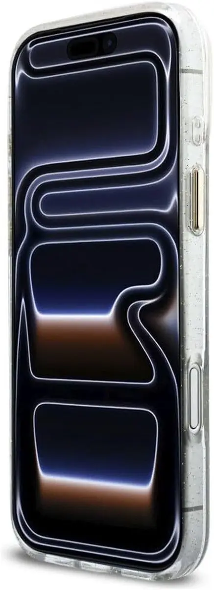 Guess IML Glitter Script Backcover 14657 - iPhone 17 Pro Max - MagSafe - Transparant - afbeelding 6 van 6