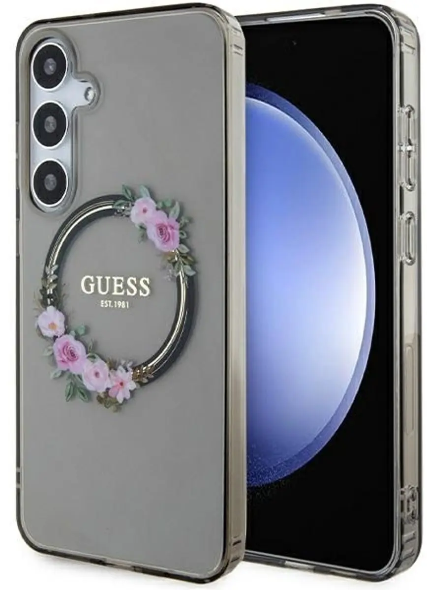 GUESS Flowers Wreath Back Case MagSafe