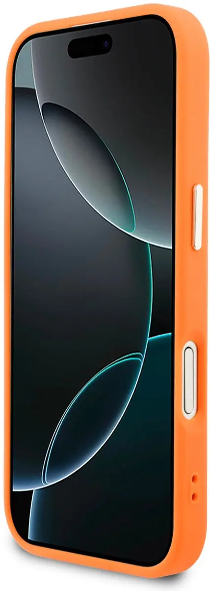 GUESS Telefoonhoesje iPhone 17 MagSafe - Oranje