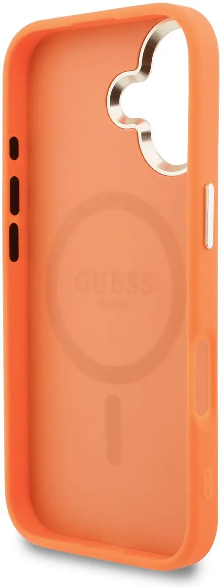 GUESS Telefoonhoesje iPhone 17 MagSafe - Oranje