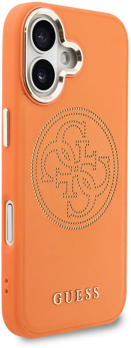 GUESS Telefoonhoesje iPhone 17 MagSafe - Oranje