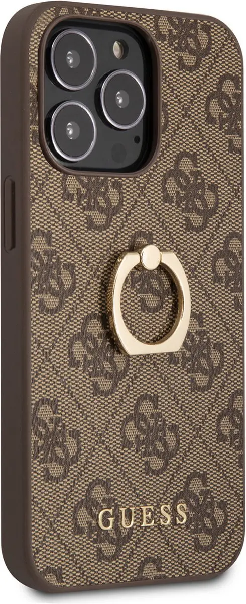 Guess Hoesje iPhone 13 Pro Max - Bruin - Ringhouder - MagSafe - afbeelding 6 van 6