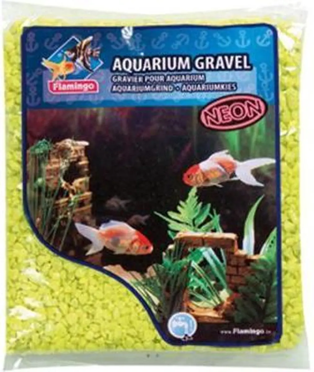 Flamingo Aquariumgrind Geel 1 kg