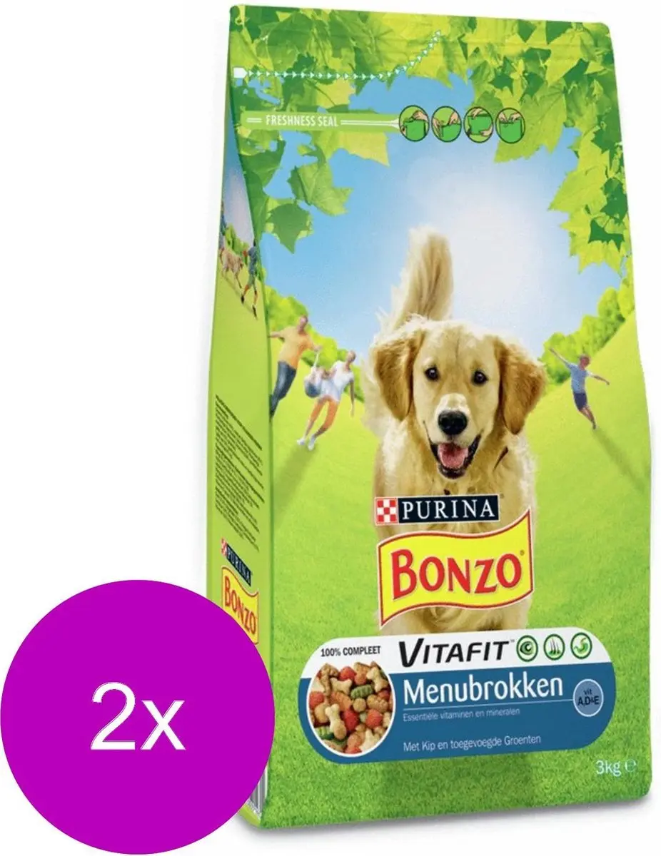 Bonzo Vitafit Menu Brokken Kip & Groente